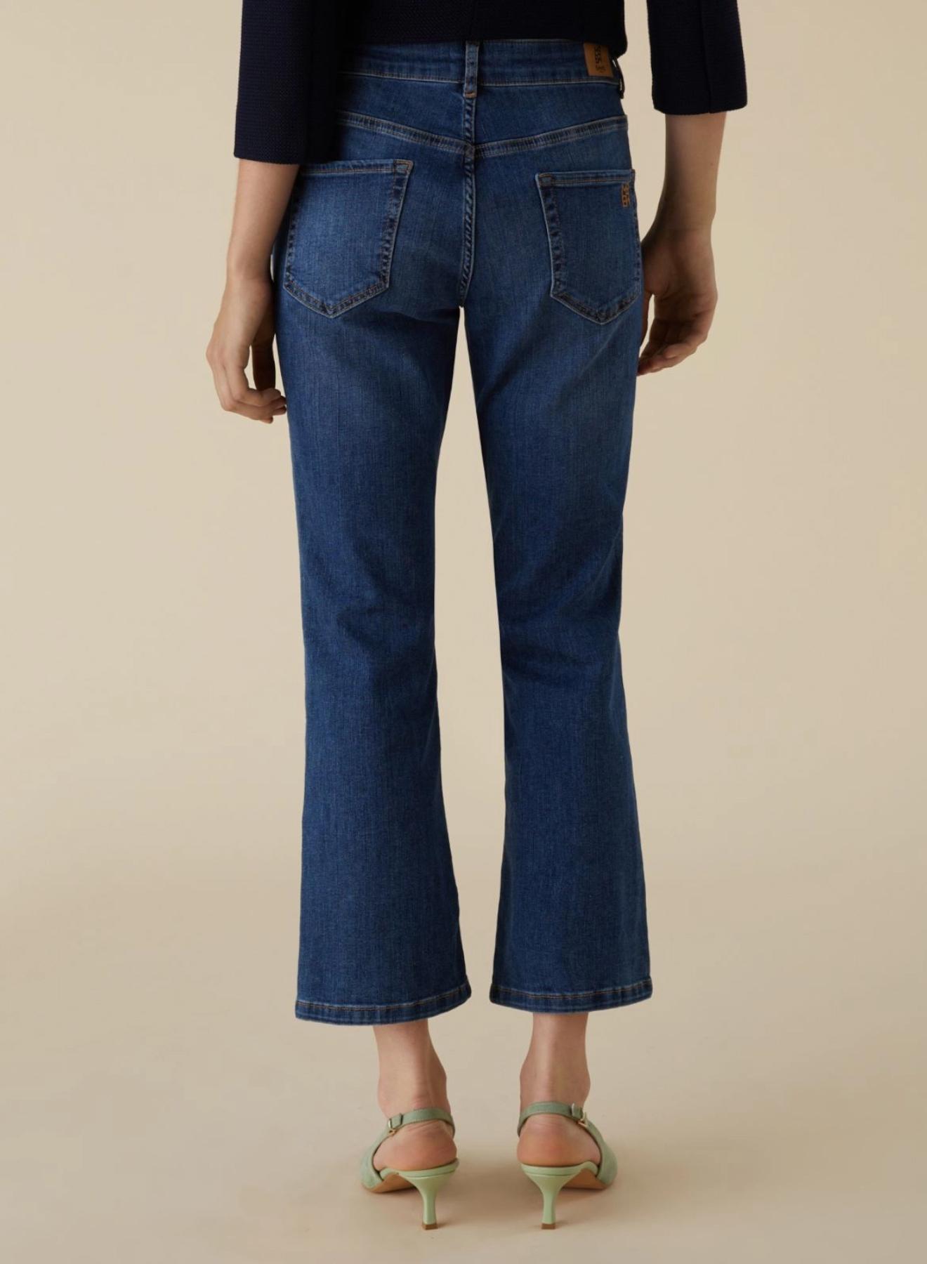 Blue flared Jeans in stretch cotton Emme Marella - 2