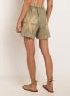 Tea-Gold linen Shorts AEOLIS multi Greek Archaic Kori - 2