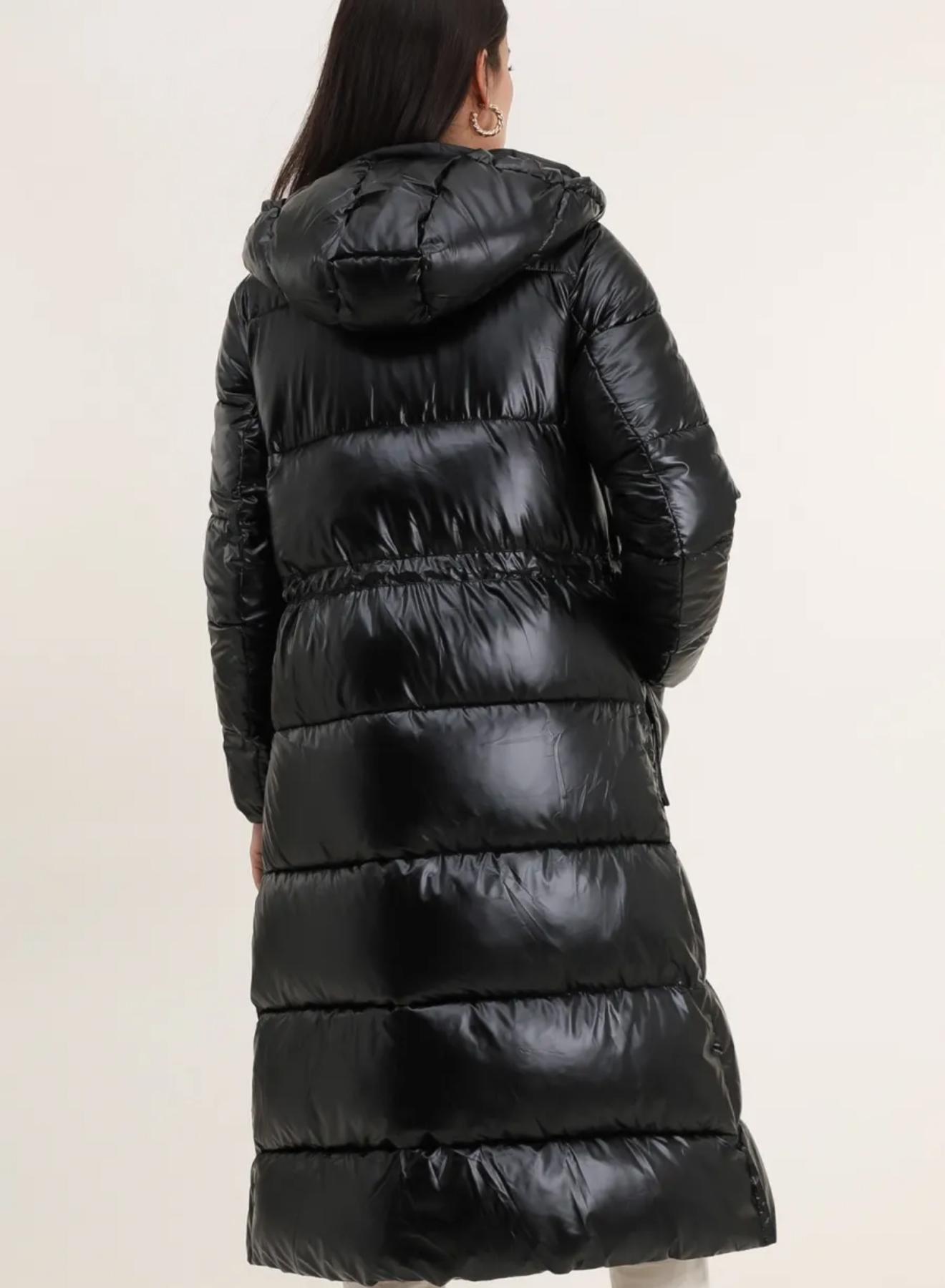 Hooded puffer jacket with external pockets - 3