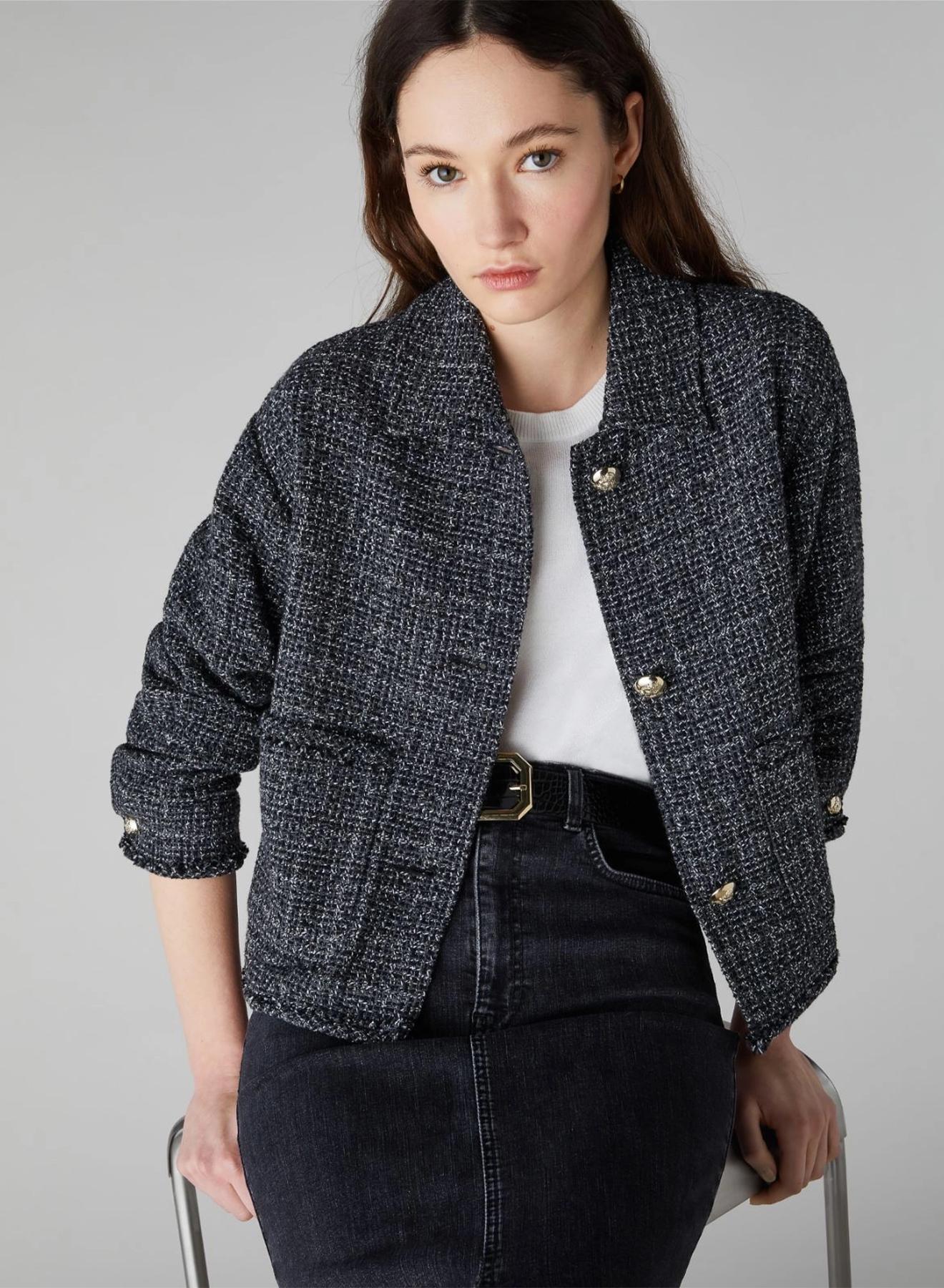 Grey tweed Jacket Emme Marella - 2