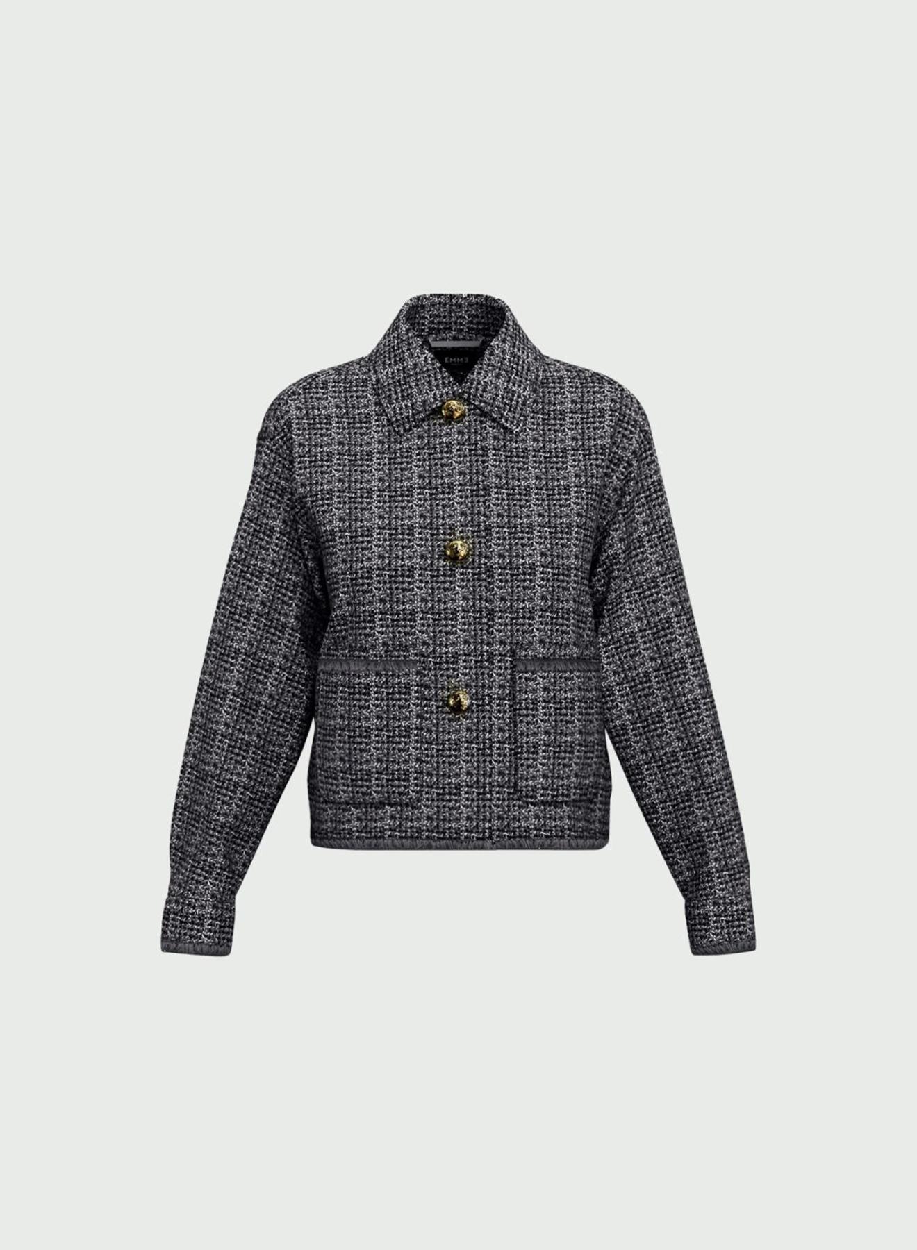 Γκρι tweed Jacket Emme Marella - 4