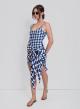 Navy Blue-White patterned Swimsuit "Luisa" Capetanissa - 2