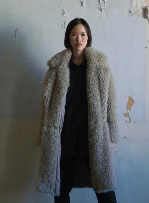Eco fur coat - 11986