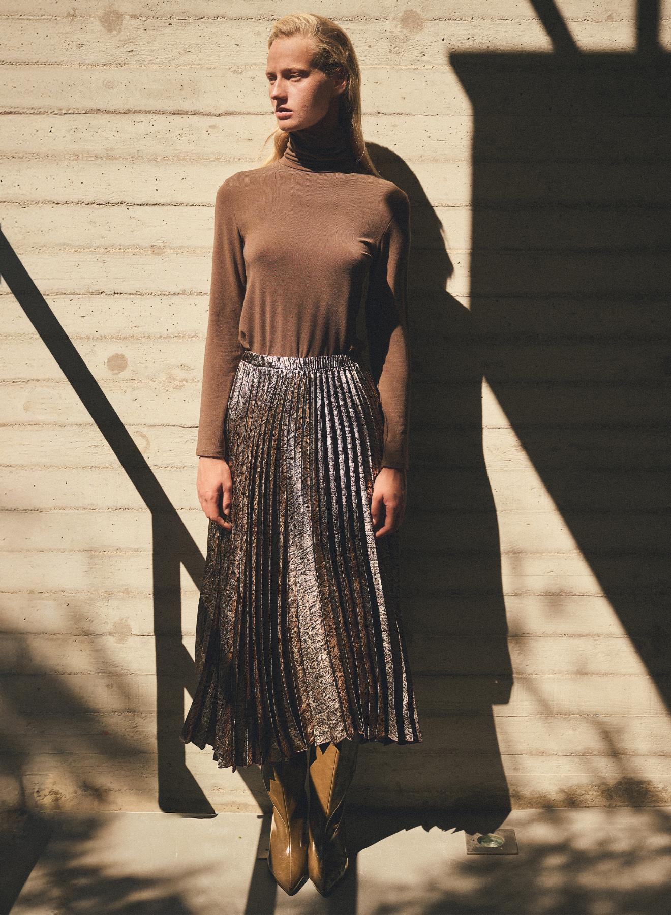 Animal Print pleated Skirt Milla - 1