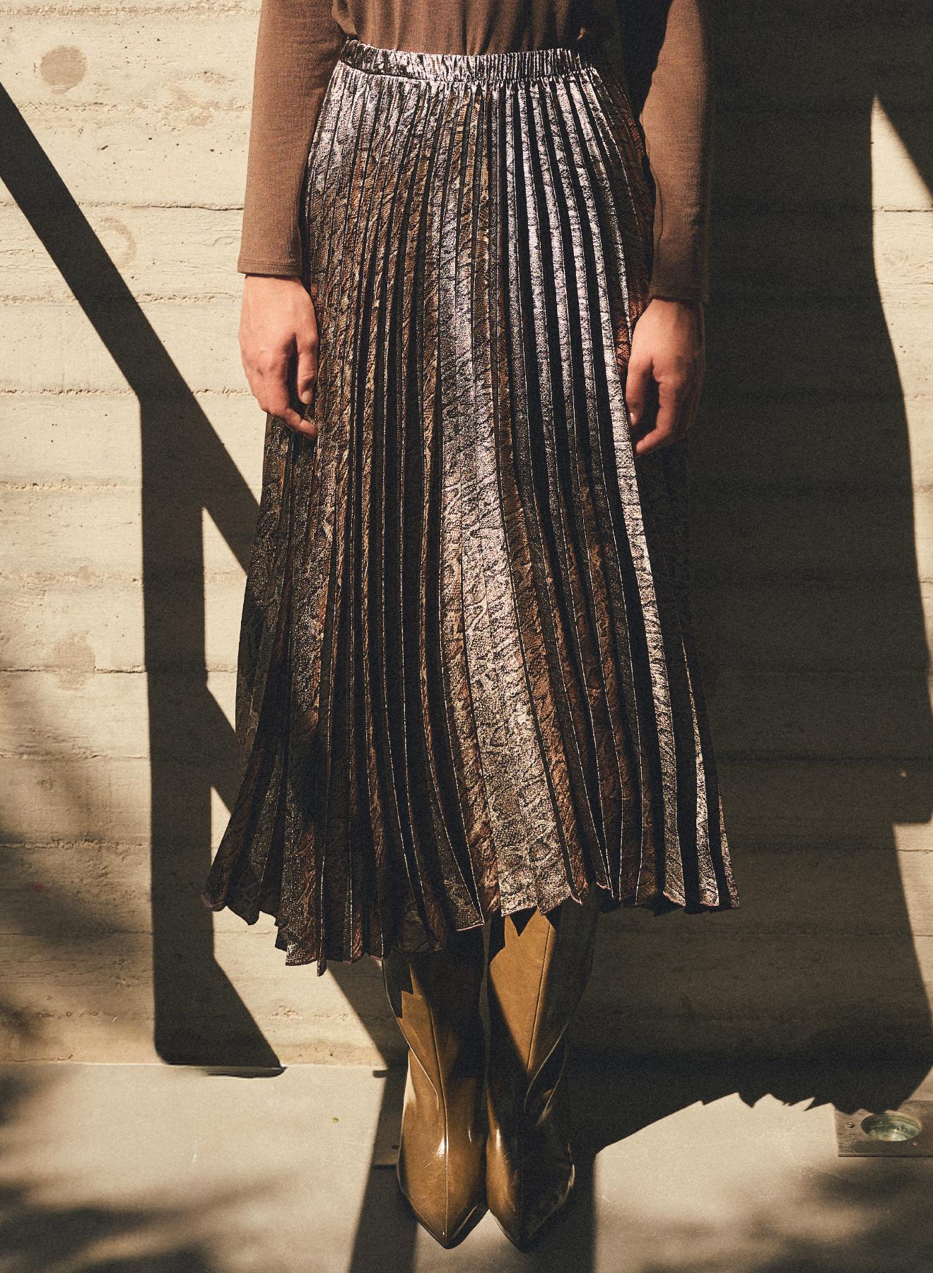 Animal Print pleated Skirt Milla - 3