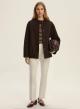 Brown wool blended bomber Jacket Emme Marella - 0