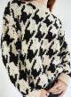 Knitted sweater with patterns - 2