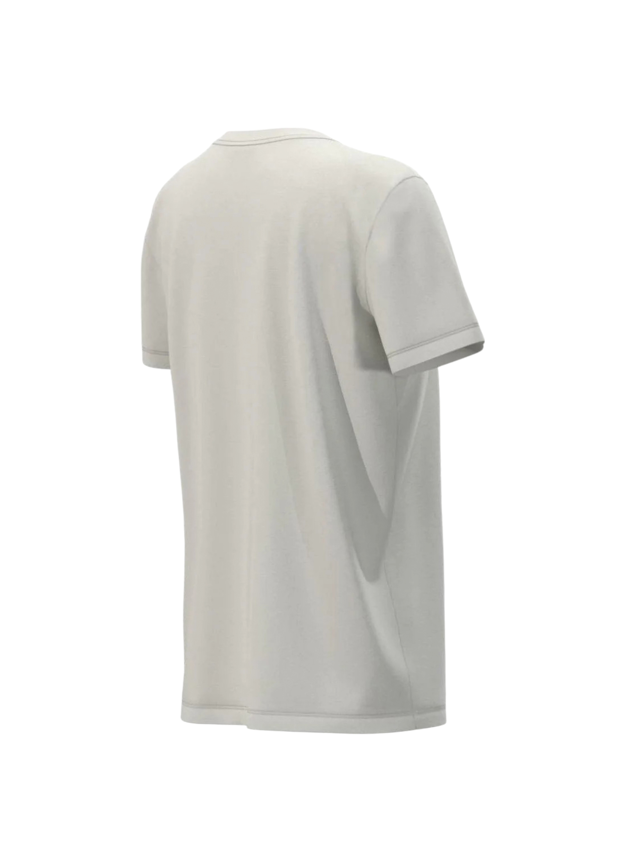 Λευκό T-shirt από καθαρό βαμβάκι με πράσινο τύπωμα και με στρας Emme Marella - 1