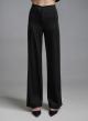 Black straight fit Trousers with elasticated rear waistband Imperial - 2