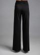 Black straight fit Trousers with elasticated rear waistband Imperial - 3