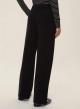 Black straight fit Trousers Emme Marella - 1