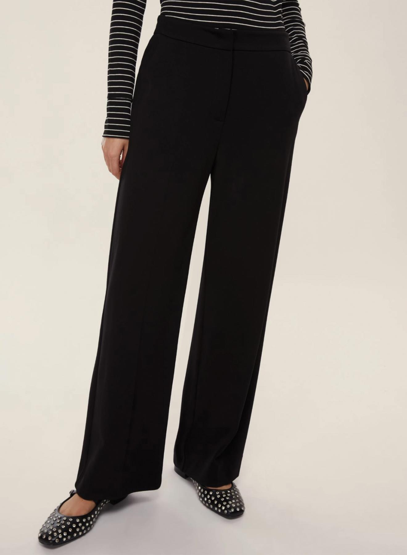 Black straight fit Trousers Emme Marella - 4