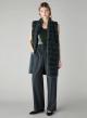 Green long quilted, padded Gilet Emme Marella - 0