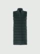 Green long quilted, padded Gilet Emme Marella - 3