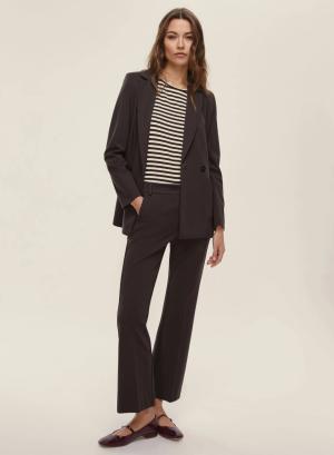 Brown long-sleeved sailor-striped T-shirt with long sleeves Emme Marella - 48107