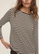 Brown long-sleeved sailor-striped T-shirt with long sleeves Emme Marella - 3