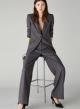 Grey straight leg Trousers with stripes Emme Marella - 0