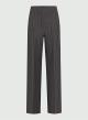 Grey straight leg Trousers with stripes Emme Marella - 3