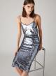 Silver midi sequinned Skirt Emme Marella - 1