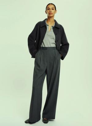 Grey wide legs Trousers with pleats Emme Marella - 48269