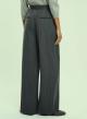 Grey wide legs Trousers with pleats Emme Marella - 1