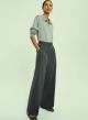 Grey wide legs Trousers with pleats Emme Marella - 2