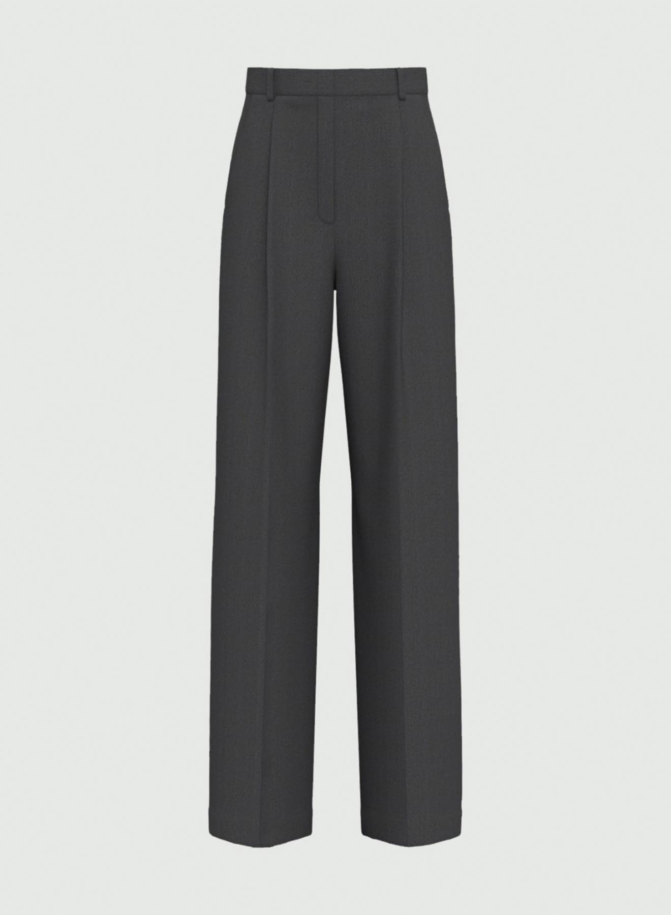 Grey wide legs Trousers with pleats Emme Marella - 5