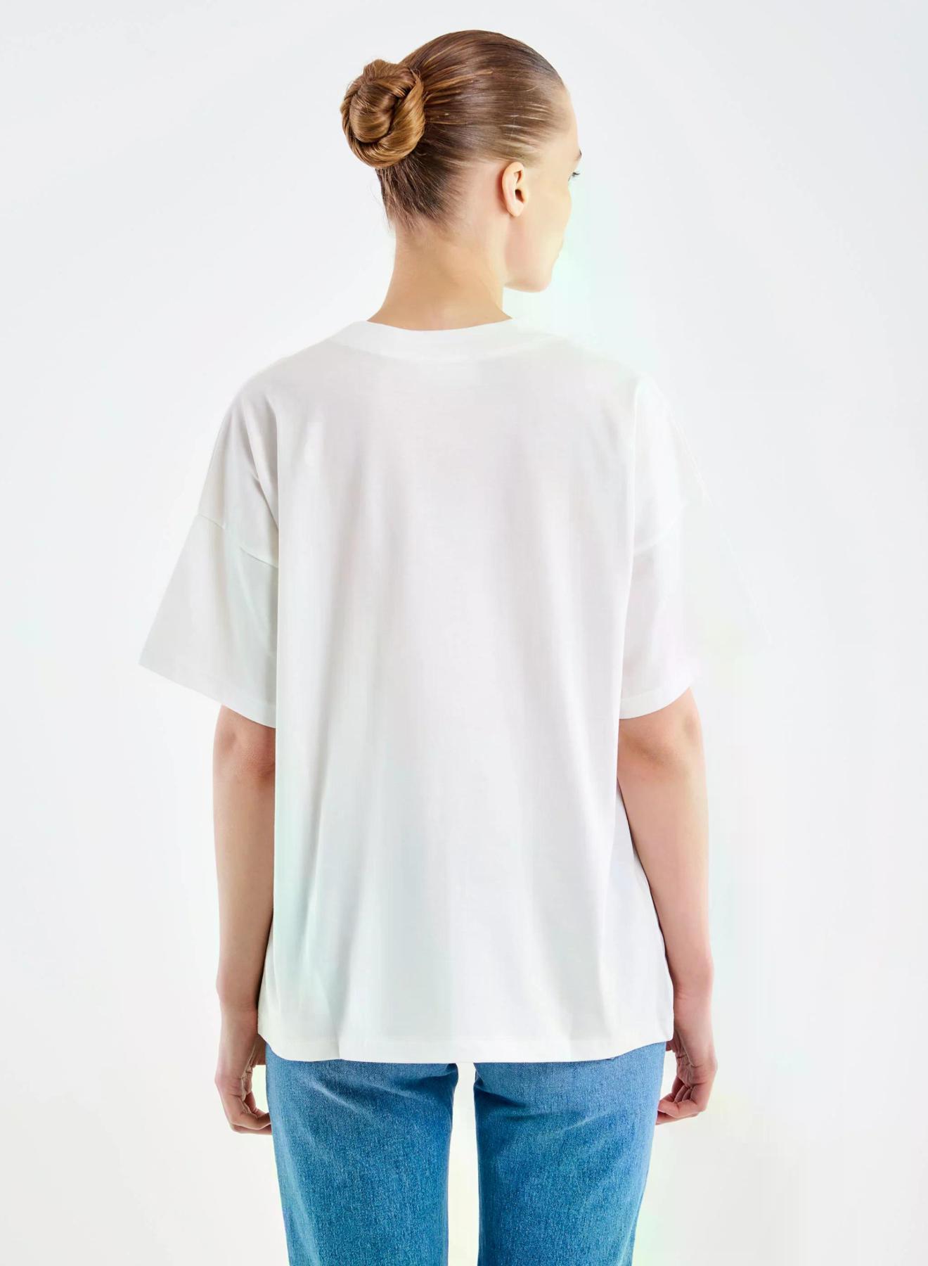 Copy of Pink printed cotton T-Shirt Vicolo - 3