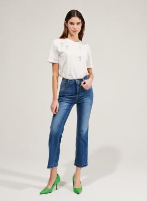 Flared, cropped jeans - 17471