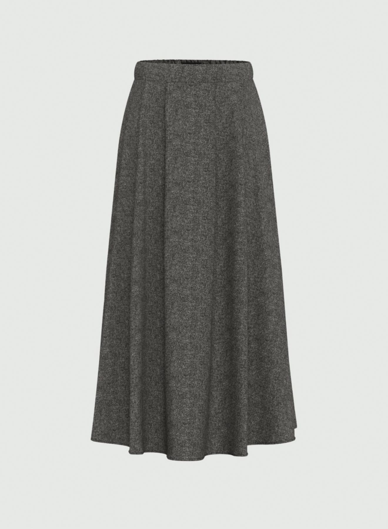 Grey Skirt with rear elasticated waistband Emme Marella - 5