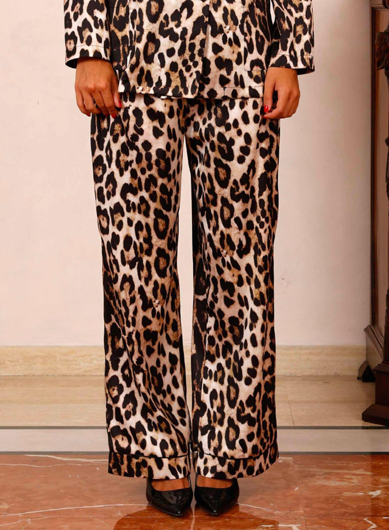 Animal Print Trousers with rubber waistband R.R. - 2