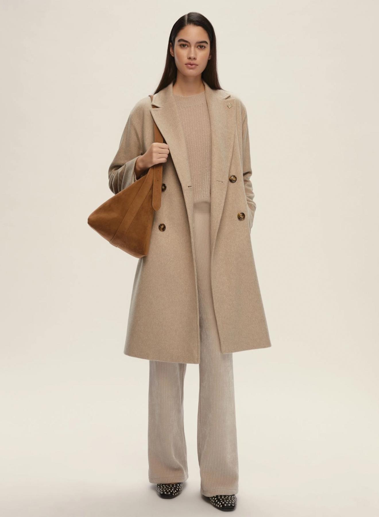 Off White στραυροκούμπωτο μάλλινο Παλτό Emme Marella - 1