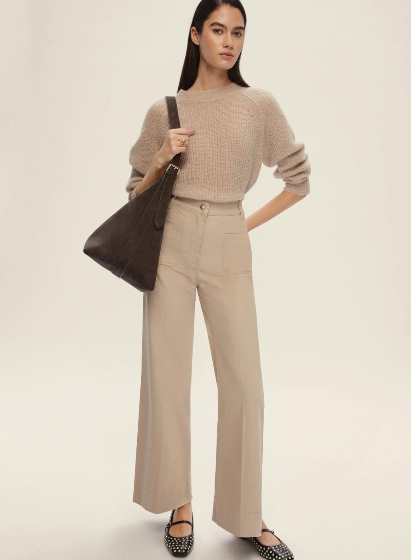 Off White flared Trousers with patch pockets Emme Marella - 3