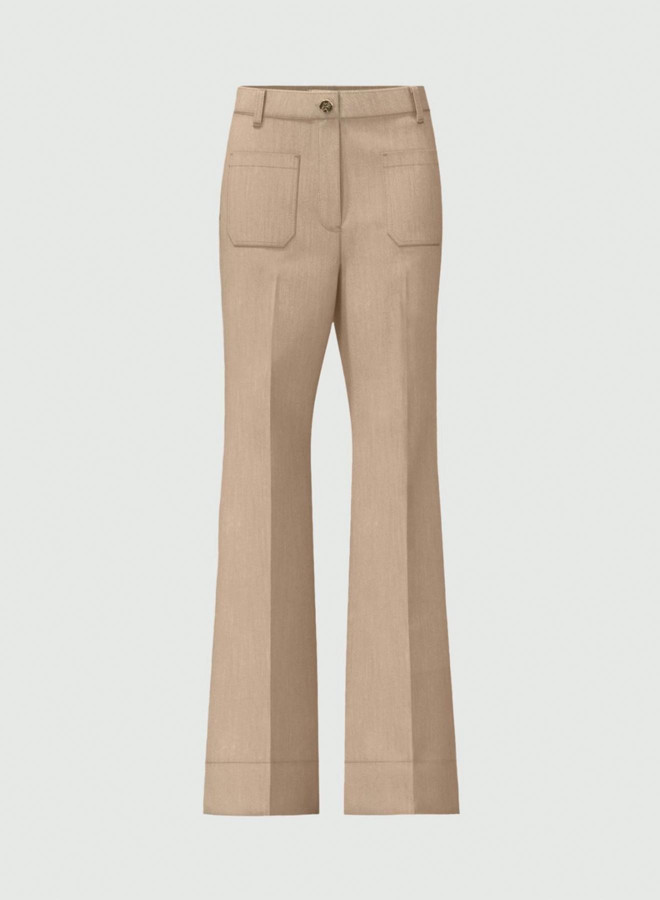 Off White flared Trousers with patch pockets Emme Marella - 5