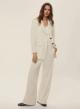Ecru straight fit Trousers Emme Marella - 1