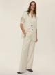 Ecru straight fit Trousers Emme Marella - 0