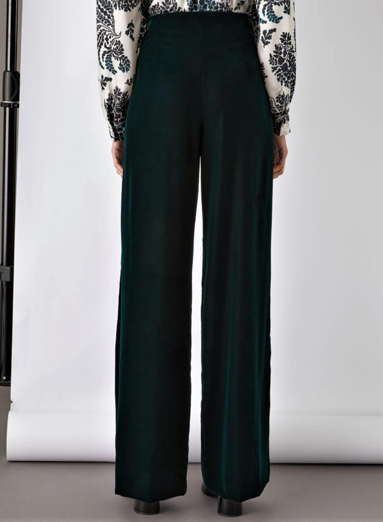 Straight-fit velvet trousers - 3