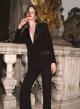 Black Jacket with satin details and with two buttons Emme Marella-5