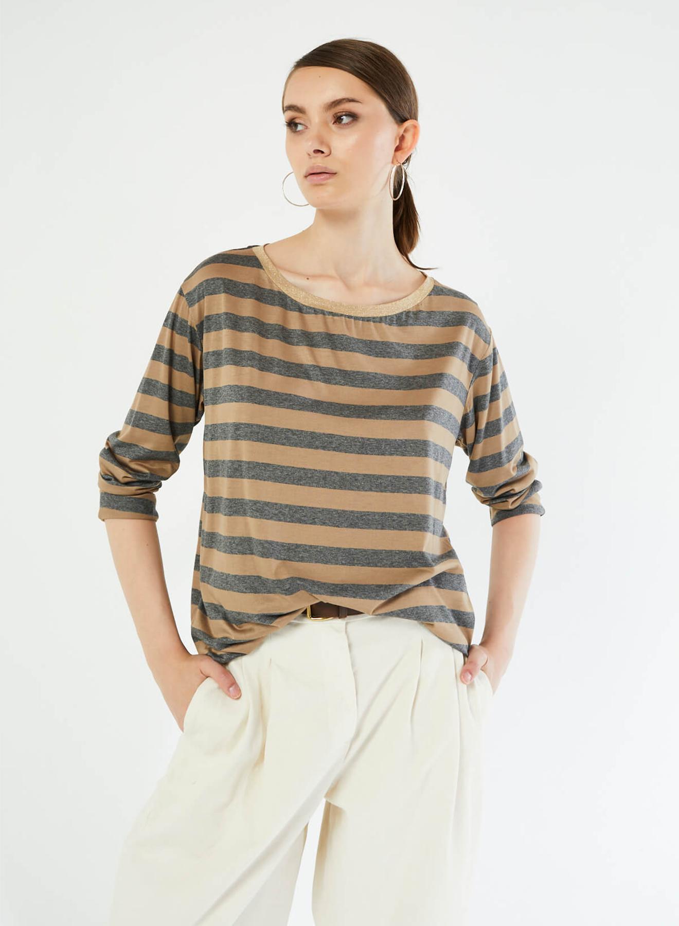 Blouse with stripes  - 1