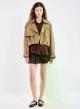 Camel short baloon Trench Coat Vicolo - 0