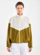 Εκρού-Λαδί bomber Jacket Vicolo - 1