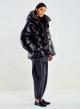 Black oversized down Jacket with hood Vicolo - 0