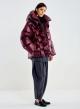 Bordeaux oversized down Jacket with hood Vicolo - 0