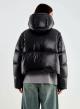 Black down modular Jacket with hood and with detachable parts Vicolo - 4
