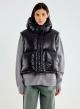 Black down modular Jacket with hood and with detachable parts Vicolo-5