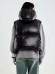 Black down modular Jacket with hood and with detachable parts Vicolo-6