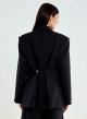 Black double breasted Jacket Vicolo - 1