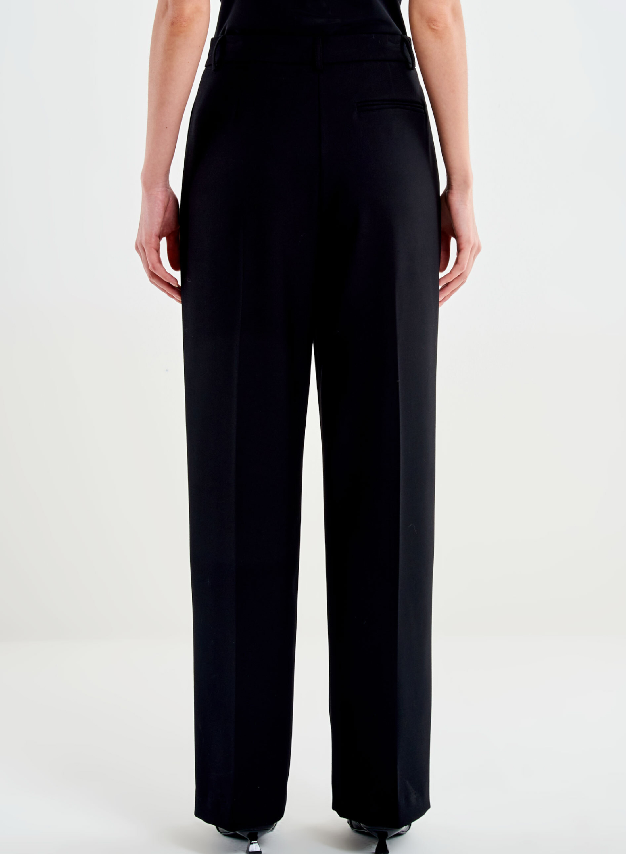 Black straight fit Trousers Vicolo - 2