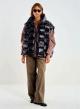 Black oversized sleeveless down Jacket with a basketweave quilted pattern Vicolo - 0