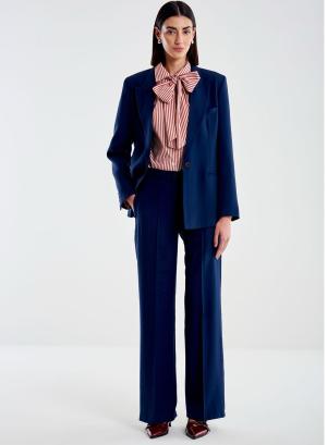 Blue straight legs Trousers Vicolo - 40880